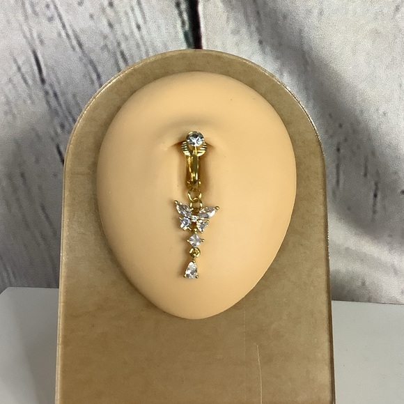 Clip-On Belly Button Ring - Picture 2 of 4